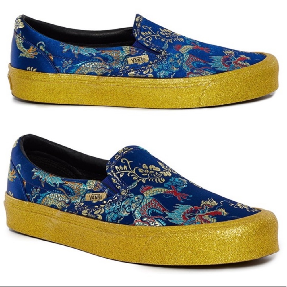🐉 Vans Opening Ceremony Glitter Dragon Slip Ons